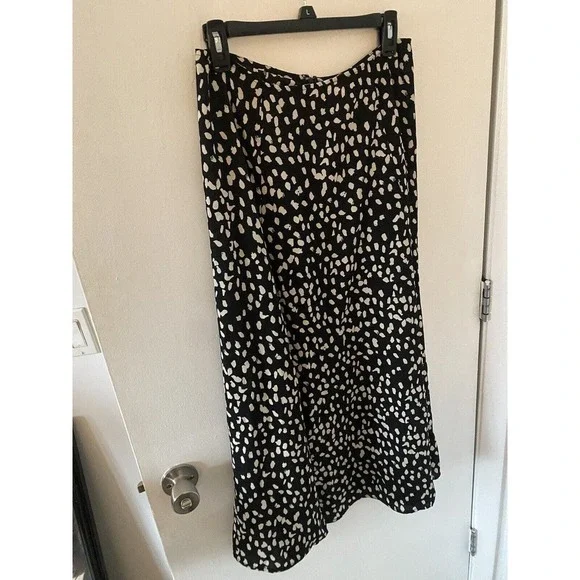 Re:named Black And White Cheetah Midi Skirt Size Med - Picture 3 of 4